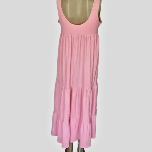 NWOT Free People Beach Peach Boho Tiered Sleeveless Maxi Sundress, Size XL - Picture 3 of 4